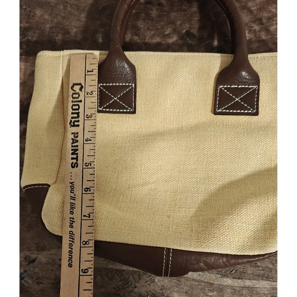 Chris Birchfield Woven Bag Leather Trim